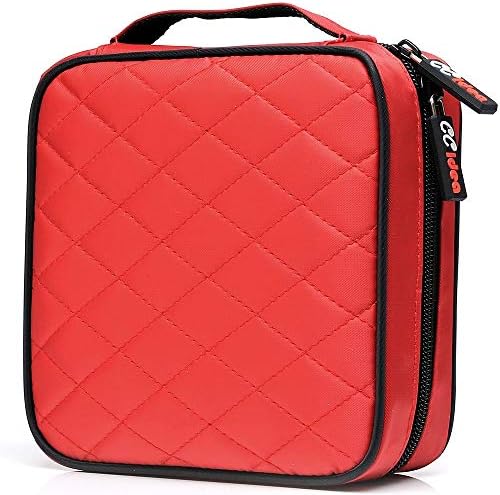 CCidea CD DVD Case Holder, Portable Disc Storage Wallet Binder, Multiple Capacity CD Organizer for Car Home Travel, Anti-Scratch Blu-Ray Game Disc Storage (Red) - Image 5