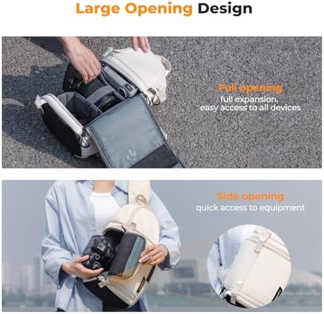 K&F CONCEPT Camera Sling Bag, Compact Crossbody Backpack, 10L - Image 5