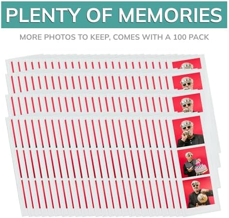 pbf PHOTO BOOTH FRAMES 2x6 Magnetic Picture Frames for Refrigerator | 2 x 6 Clear Magnetic Vinyl Frames for Photo Strips for Fridge (100-Pack) - Image 6