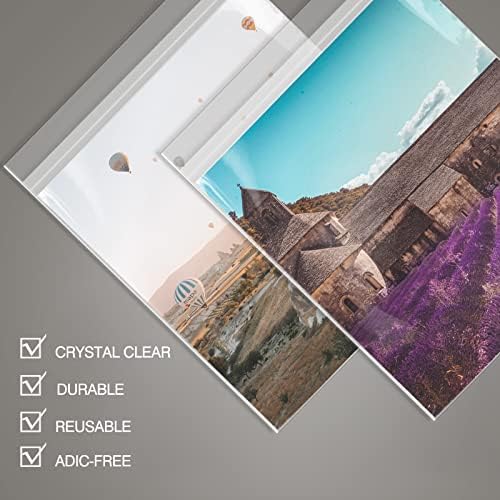 50 Pack 16x20 Inch Acid-Free Crystal Clear Plastic Sleeves for Art Prints - Image 3