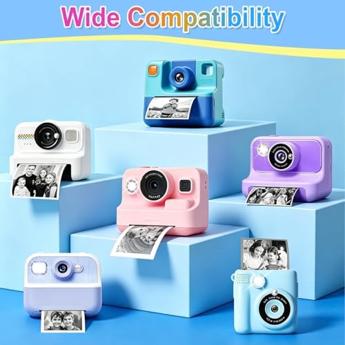18 Rolls Kids Camera Paper Roll Refill Compatible with Most Instant Print Cameras for Kids BPA Free （2.24"x0.99" ） - Image 3
