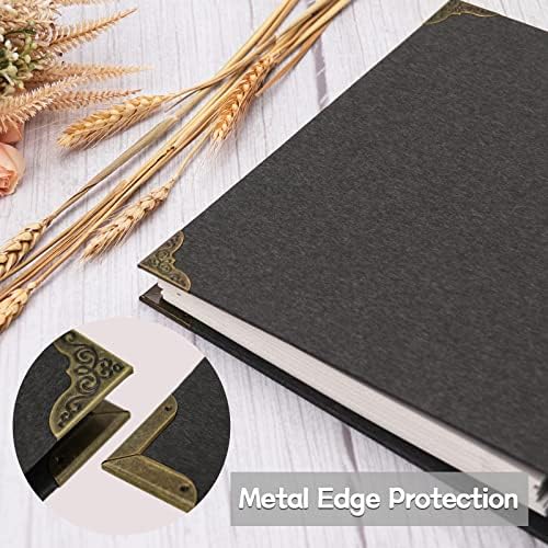 Vienrose 3-Ring Self-Adhesive Photo Album 9x10.6 In, 60 Pages, Black - Image 2