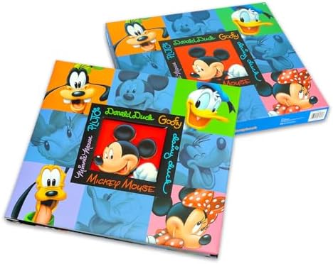 Mickey and Friends Photo Album - Bundle with 12" x 12" Disney Travel Scrapbook for Souvenirs, Memories, Family Travel, More Plus Stickers | Mickey Mouse Memory Photo Scrapbook - Image 2
