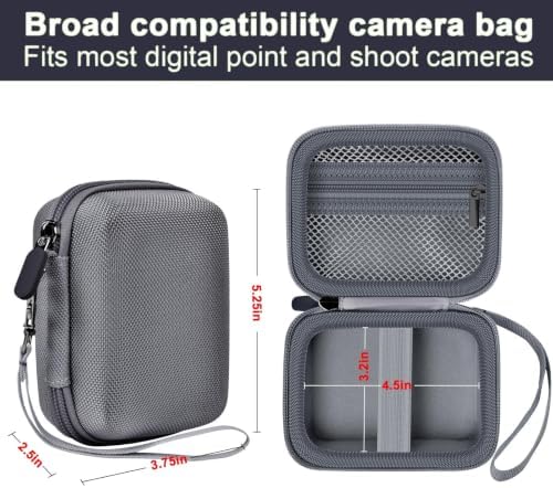 ALKOO Digital Camera Case for CAMKORY, Camera Pouch for KODAK Pixpro -Grey - Image 5