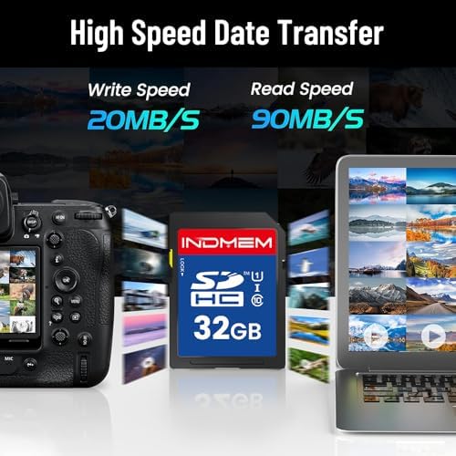 32GB SD Card, 2 Pack SDHC Memory Cards UHS-I U1 Class 10 High-Speed Full HD Video, Secure Digital Cards Compatible with Cameras, HD Camcorders, DSLR and PC, 32GB(2pc) - Image 3