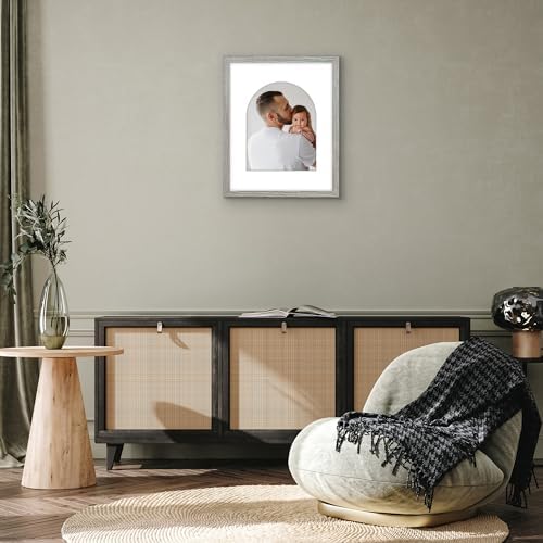 Americanflat 16x20 Poster Frame - Matted to 11x14 - Driftwood - Image 6