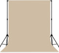 Beige Photo Backdrop Professional Photography Background Fabric 10x10ft | Seamless Design eliminates Wrinkle Portrait Photography Wedding Dark Theme Decorations by MIZSYE