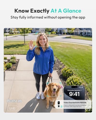 BOTSLAB Doorbell Camera Wireless, 2K Head-to-Toe View, No Subscription - Image 6