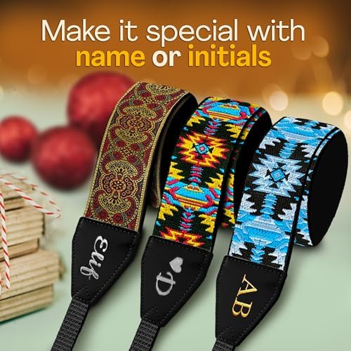 Art Tribute Custom Camera Strap Ethnic Red - Add Your Text and We Make It Especially For You Get Your Own Personalized Gift Camera Strap, No Shipping Cost! - Image 6
