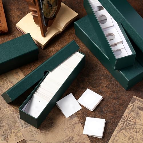 Teling 8 Pcs 2x2 Coin Storage Collectors Box, 9 x 2 x 2 Inches, Dark Green - Image 6