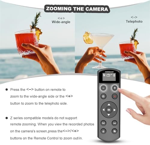 for Nikon Camera Wireless Remote Control, Rechargeable OLED Shutter Release - Image 4