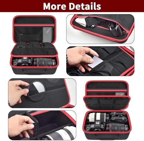 Camera Case for Canon/for Sony/for Nikon DSLR SLR Cameras, Large Capacity - Image 6