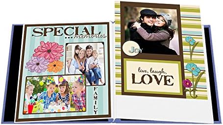 Pioneer Fabric Frame Post Bound Scrapbook 8.5"X11"-Sky Blue - Image 2