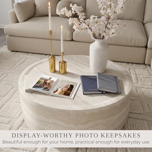 Beautiful Photo Album Set of 3 For 4x6 Pictures - Linen Album Holds 216 - Image 3