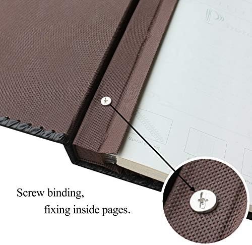 Photo Album Book, Family Album Self Adhesive Scrapbook, Leather Cover, Holds 3x5, 4x6, 5x7, 6x8, 8x10 Photos (Wine Red) - Image 6