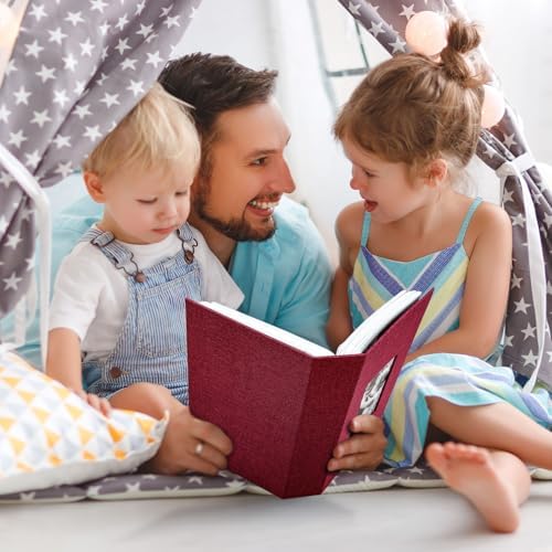 Photo Album 4x6 with 420 Pockets, Slip-in Picture Albums, Linen Cover Memory Book with Front Window, Vertical pages Photo Book for Wedding, Family, Anniversary, Baby, Vacation(Red) - Image 5