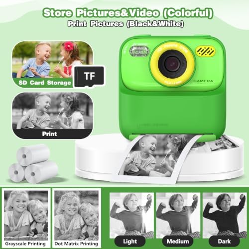 masterbee Kids Camera Instant Print Photo, Birthday Gifts for Girls and Boys, Kids Digital Camera Toys, 1080P HD Video, 3 4 5 6 7 8 9 10 11 12 Year Old Boy Gifts/Girl Gifts - Image 5