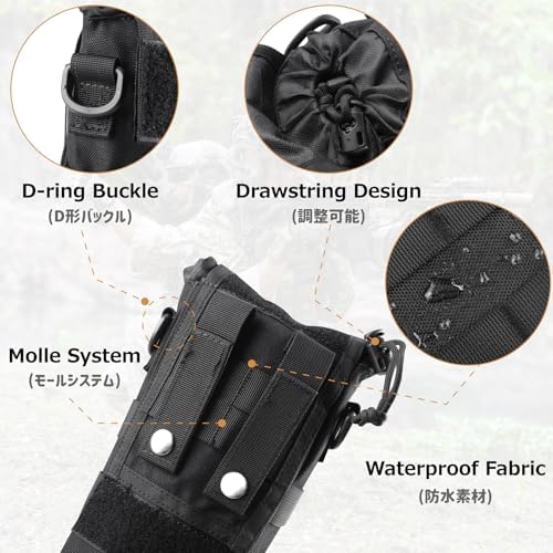Azarxis Molle Pouches, Tactical Compact EDC Small Utility Pouch Waist Bags Sundries Storage Admin Organize Gear Gadget for Military Backpack - Image 4