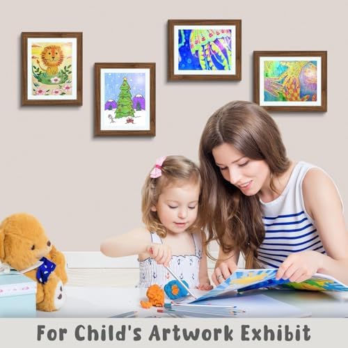 2 Pack 10x12.5 Front-Opening Kids Artwork Frames Changeable (Ecru) - Image 4