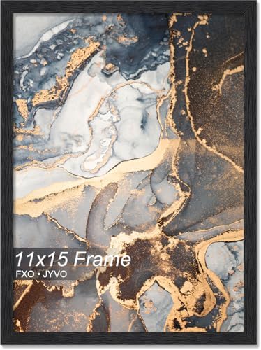 Fxojyvo 11x15 Picture Frame Black Engineered Wood Wall Hanging by Fxojyvo