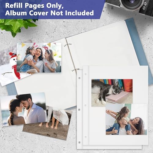 9x11 Self-Adhesive Photo Album Refill Pages, 3-Ring, 100 Pages - Image 6