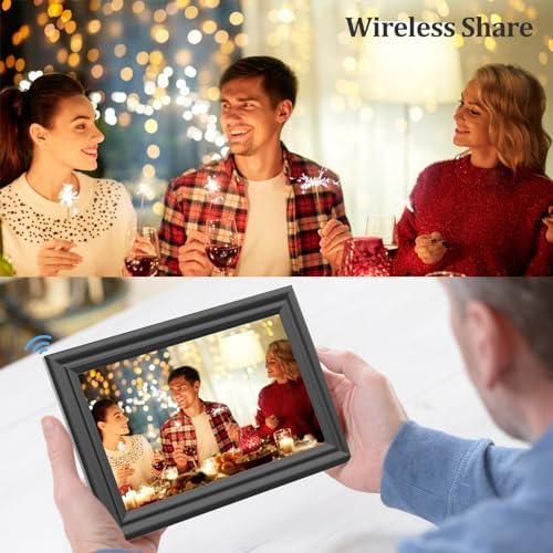 Digital Picture Frame WiFi 10.1 Inch Digital Photo Frame, Electronic Picture Frame, 16GB Storage, Auto-Rotate, IPS Touch Screen, Easy Setup and Share Photos and Videos via Free App from Anywhere - Image 2