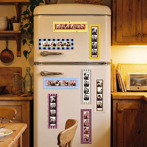 Tellegloww 8 Pcs Magnetic Photo Booth Strip Frame, Cute, 1.5 x 8 in - Image 6