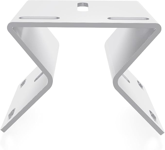 Outdoor Security Camera Corner Mount, White Metal Bracket, 1 Pack | 90-degree clamp, 2.2-4.3 in diameter range, eaves and stairwell placement, hardware included - Image 7