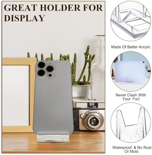 28 Pack Adjustable Acrylic Book Stand for Display, 4.2in H - Image 5