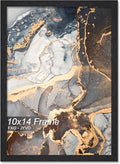 Fxojyvo 10x14 Picture Frame Black Engineered Wood Wall Hanging by Fxojyvo