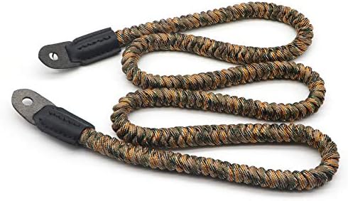 Paracord Woven Camera Neck Shoulder Strap Belt Hand Compatible with Canon Nikon Sony Olympus Pentax Fujifilm Panasonic SLR DSLR Digital Mirrorless Cameras 42 inch Camouflage - Image 4