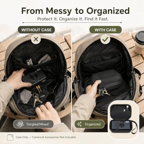 Case for KODAK Snapic A1 35mm Film Camera, Protective Travel Bag(Black) - Image 5