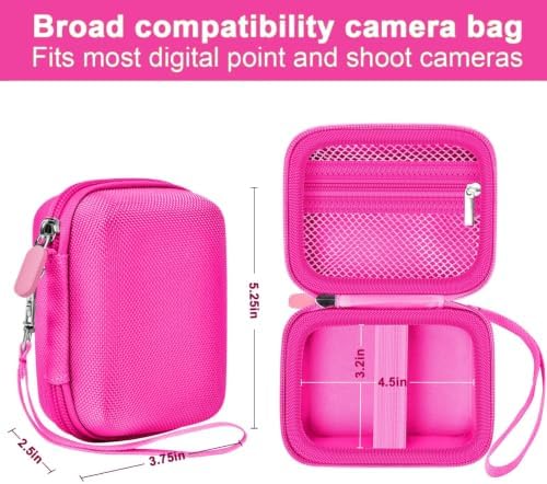 ALKOO Digital Camera Case for CAMKORY/Pouch for KODAK PixproRose Red - Image 3