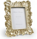 Cuspin 3.5x5 Picture Frame Small Gold Frames, Vintage Palm Leaves Textured by Cuspin