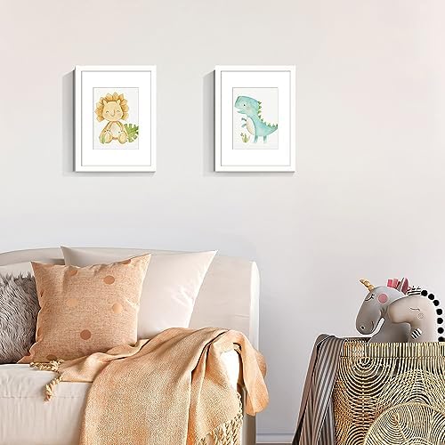 upsimples 9x12 Picture Frame, Gallery Wall Frames Set of 5, White - Image 2