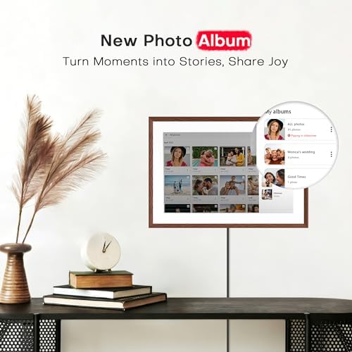 Frameo 10.1" Digital Picture Frame WiFi 32GB, Birthday Gifts for Mom, Women - Image 6