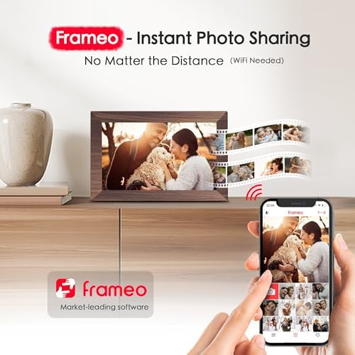 Frameo 10.1" Digital Picture Frame WiFi 32GB, Birthday Gifts for Mom, Women - Image 2