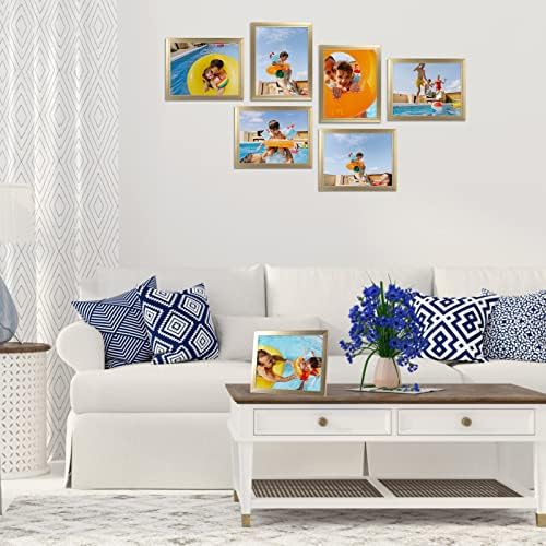 Giftgarden 8.5x11 Picture Frame Gold Set of 12, Multi Modern 8.5 x 11 Frames Bulk for Award Certificate Document Diploma, Wall or Tabletop Display - Image 4