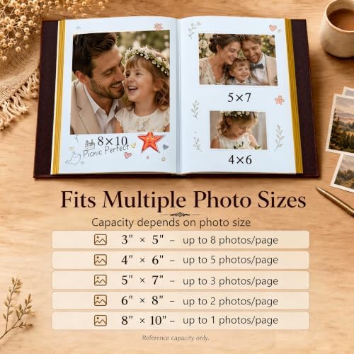Zoview Black Large Self-Adhesive Photo Album, PU Leather Cover - Image 4