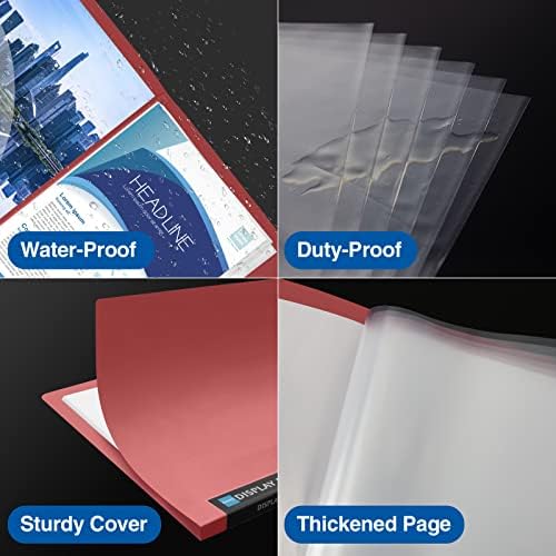 Sooez Art Portfolios 11x17", Portfolio Folder with 30 Pockets & Black Inner - Image 4