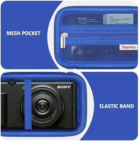 Hard Travel Case for Sony ZV-1, ZV-1F, ZV-1 II Digital Camera, Blue - Image 4