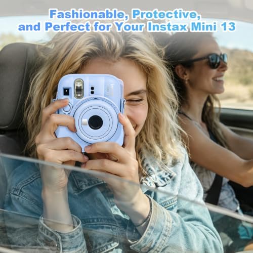CAIYOULE Camera Case for Fujifilm Instax Mini 13 Instant Film Camera, Blue - Image 5