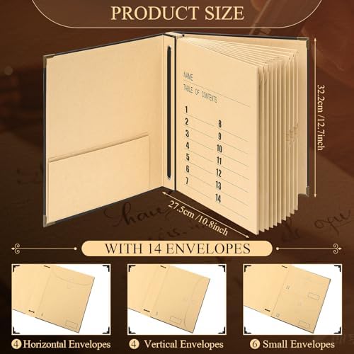 Marspark Important Document Organizer with Elastic Closure,Black - Image 2
