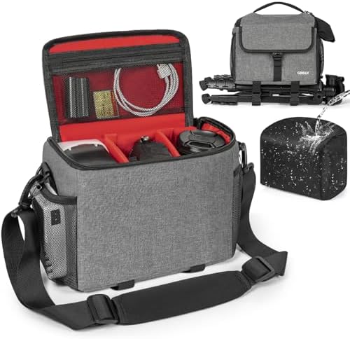 Camera Carrying Case, Camera Storage Bags Anti-Shock Crossbody Camera Case by GMAK