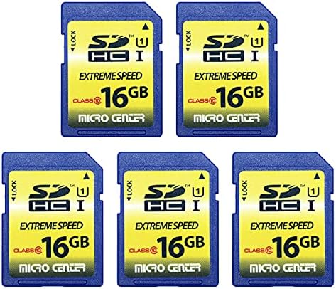 INLAND 16GB SDHC Flash Memory Card Standard Full Size SD Card (5 Pack) by INLAND