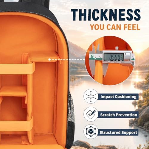 Camera Backpack for Photographers, Professional DSLR Camera Bag - Image 6