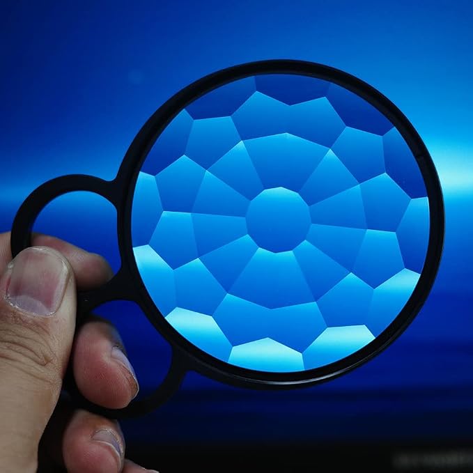 77mm Handheld Kaleidoscope Glass Prism Camera Filter Variable Number of Subjects SLR Photography Accessories - Image 3