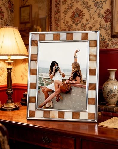 Picture Frame 5x7 Brown Mother of Pearl Photo Frame - Image 3