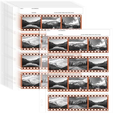 100 Pcs Archival Storage Sheets Film Negative Storage 120-4b by Skybooly