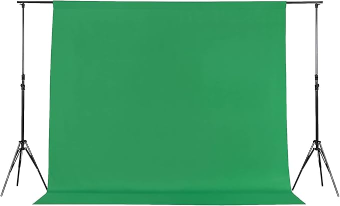 Joccun 8X10FT Green Backdrop Background for Photography,Polyester Backdrop Curtain Background Screen for Photography,Photoshoot,Video Recording,Studio(8X10ft,Green) by Joccun